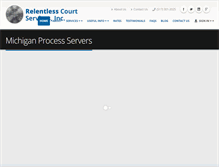 Tablet Screenshot of michigan-process-servers.com